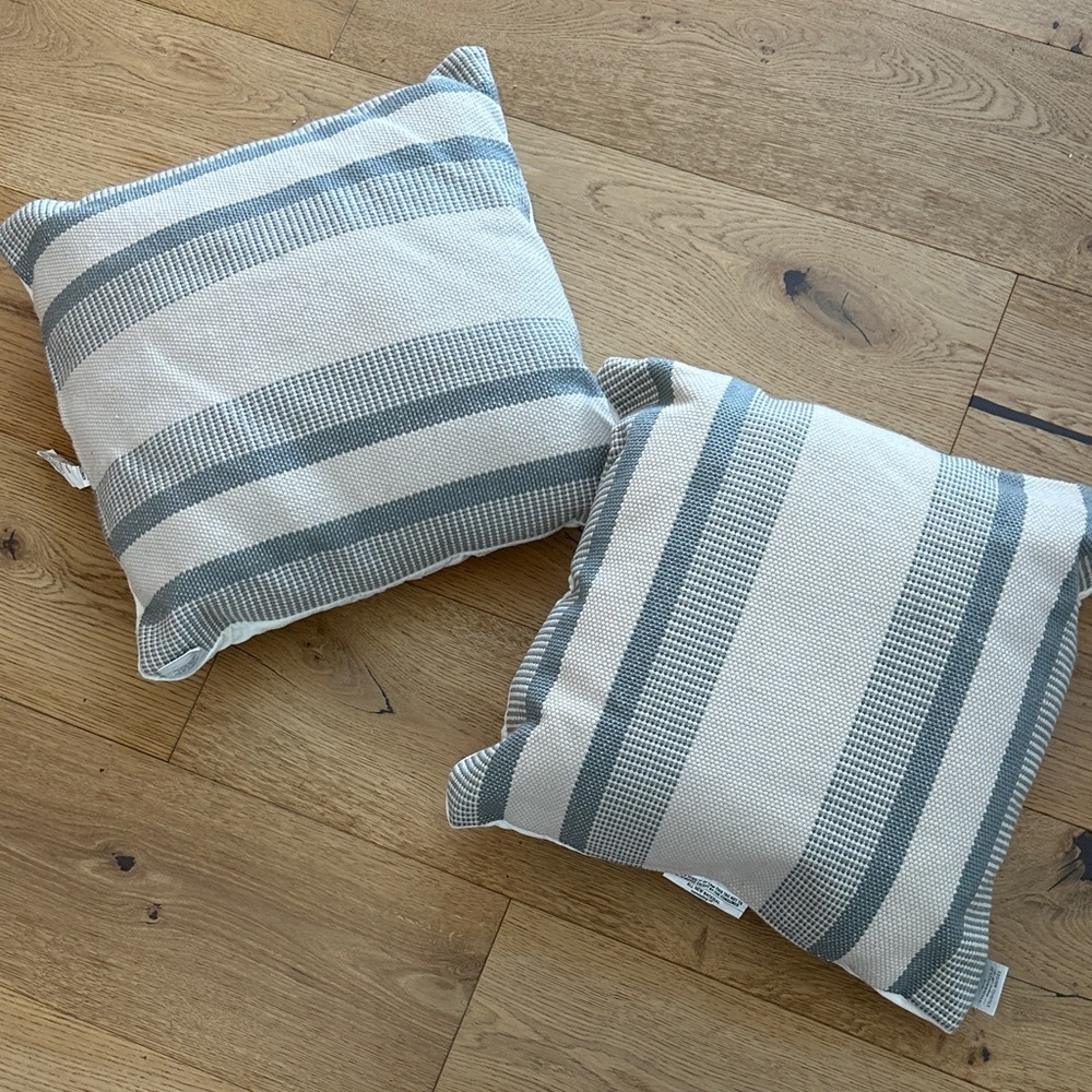 Studio McGee Striped Throw Pillows x2